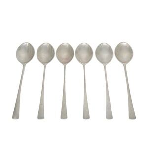 Set of 6 Dansk Denmark Sterling Silver Tjorn Teaspoons #20619